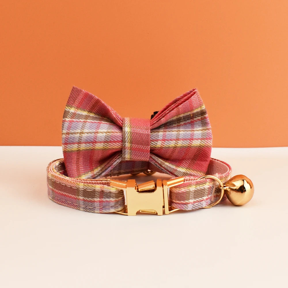 Personalized Breakaway Cat Collar with Bow Tie & Bell